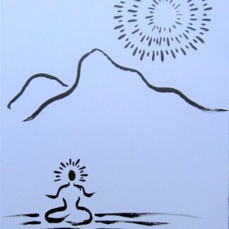 Meditation Mountain - 10" x 7 "
