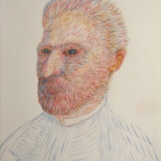 Van Gogh - 10" x 7 " colored pencil drawing after van Gogh