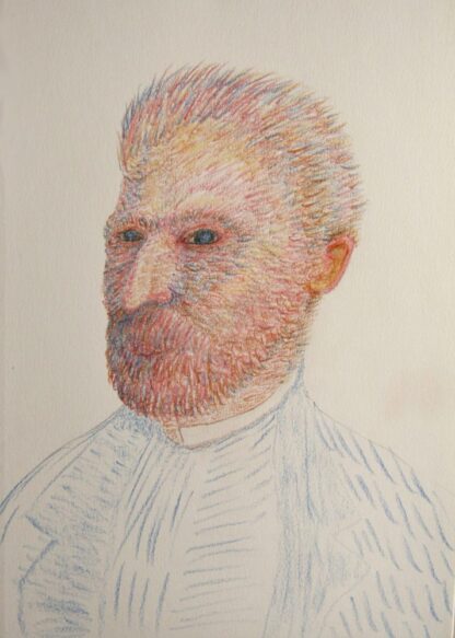 Van Gogh - 10" x 7 " colored pencil drawing after van Gogh