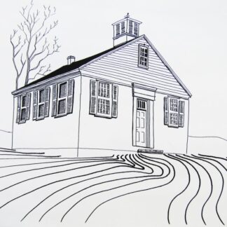 First District Schoolhouse    8" x 10"  Ink on Paper