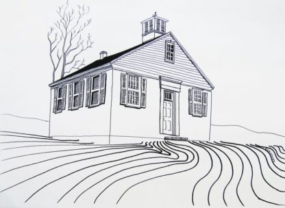 First District Schoolhouse    8" x 10"  Ink on Paper