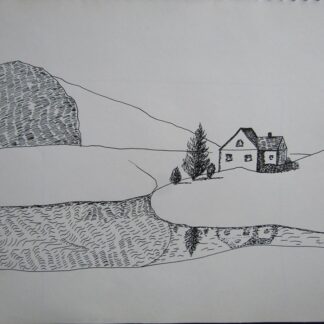 "Home in the Country"   Pen & Ink   8" x 10"