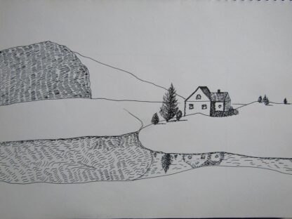 "Home in the Country"   Pen & Ink   8" x 10"