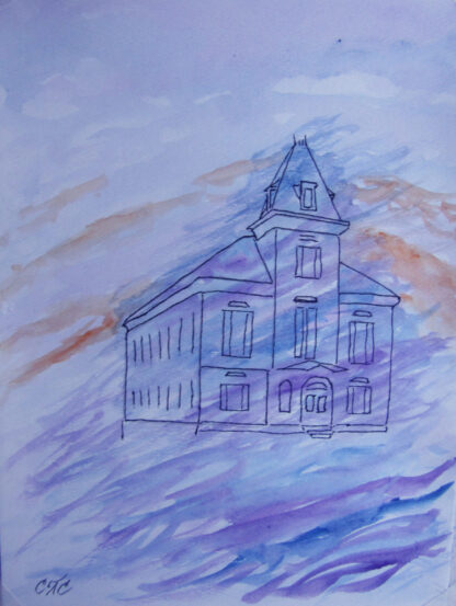 "Impression - CCA"   - 12" x 9 "  - Watercolor on Paper