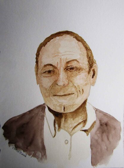 "Charlie Wojtas"  - Watercolor on Paper  - 12" x 9"