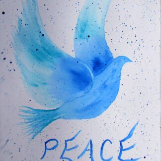 "Dove of Peace"  - Watercolor on Paper -  15" x 11"