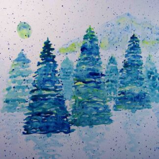 "A Walk in the Woods" - Watercolor on Paper  - 11" x 14"