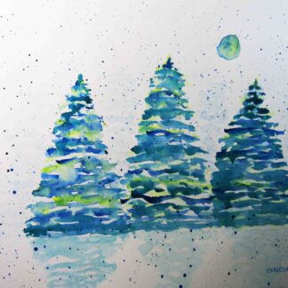"The Spirit of Spruce"  - Watercolor on Paper - 11" x 14"