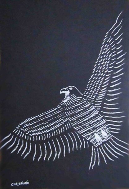 "Impressionistic Eagle"  - Pastel on Paper  -   18" x 12"