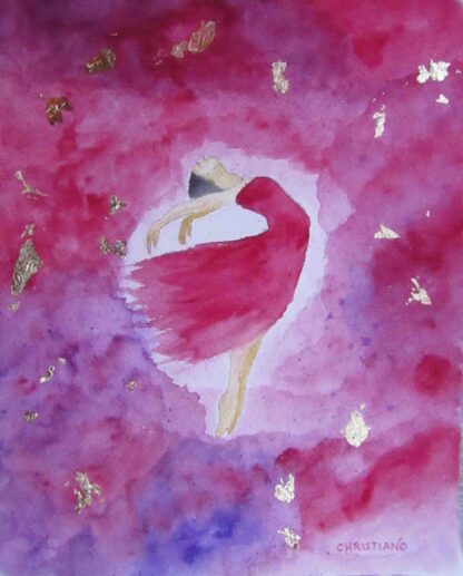 "Eternal Happiness"  - watercolor on paper  - 10" x 8"
